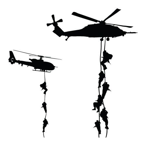 Military Helicopter Silhouette