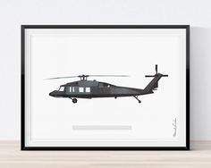 236x188 Blackhawk Helicopter Wall Art Vintage By Cedarworkshop On Etsy