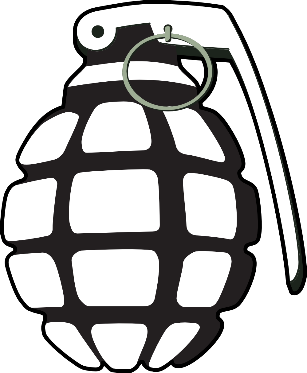 999x1215 Military Clipart Grenade