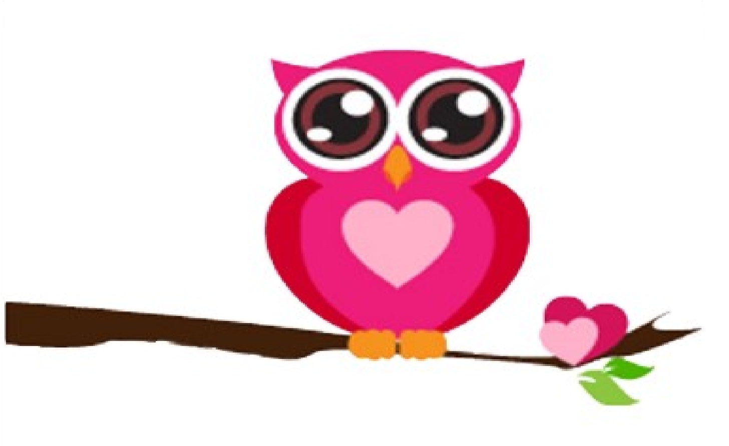 1456x892 Owl Heart Clipart
