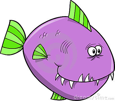 400x354 Purple Fish Clipart
