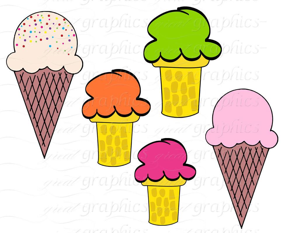 1000x800 Ice Cream Clip Art Digital Clipart Milk And Cookie Party Clip Art