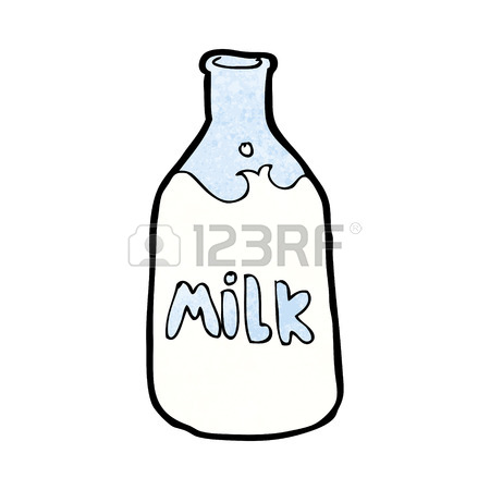 450x450 Cartoon Bottle Of Milk Royalty Free Cliparts, Vectors, And Stock