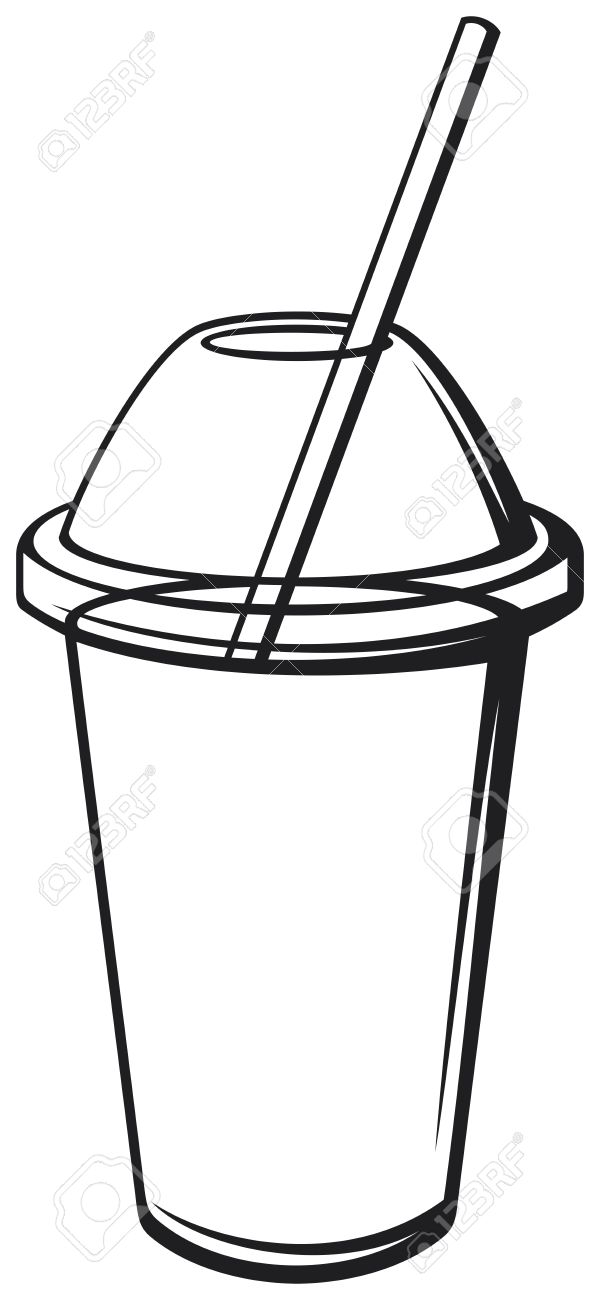 600x1300 Beverage Clipart Cup Straw