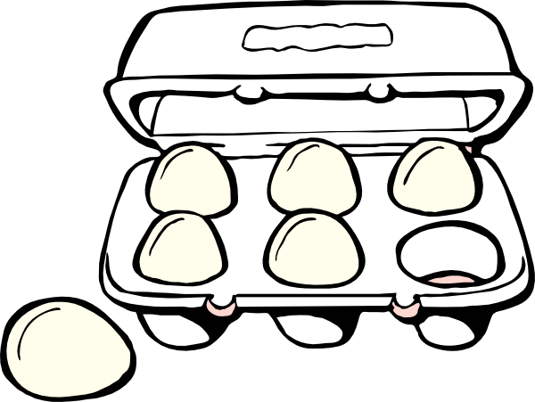 600x451 Egg Carton Clip Art