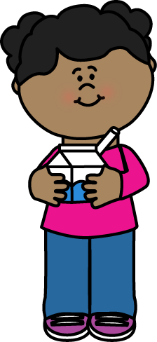 224x488 Girl With Milk Carton Clip Art