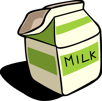 392x386 Milk Carton. Adorable Food