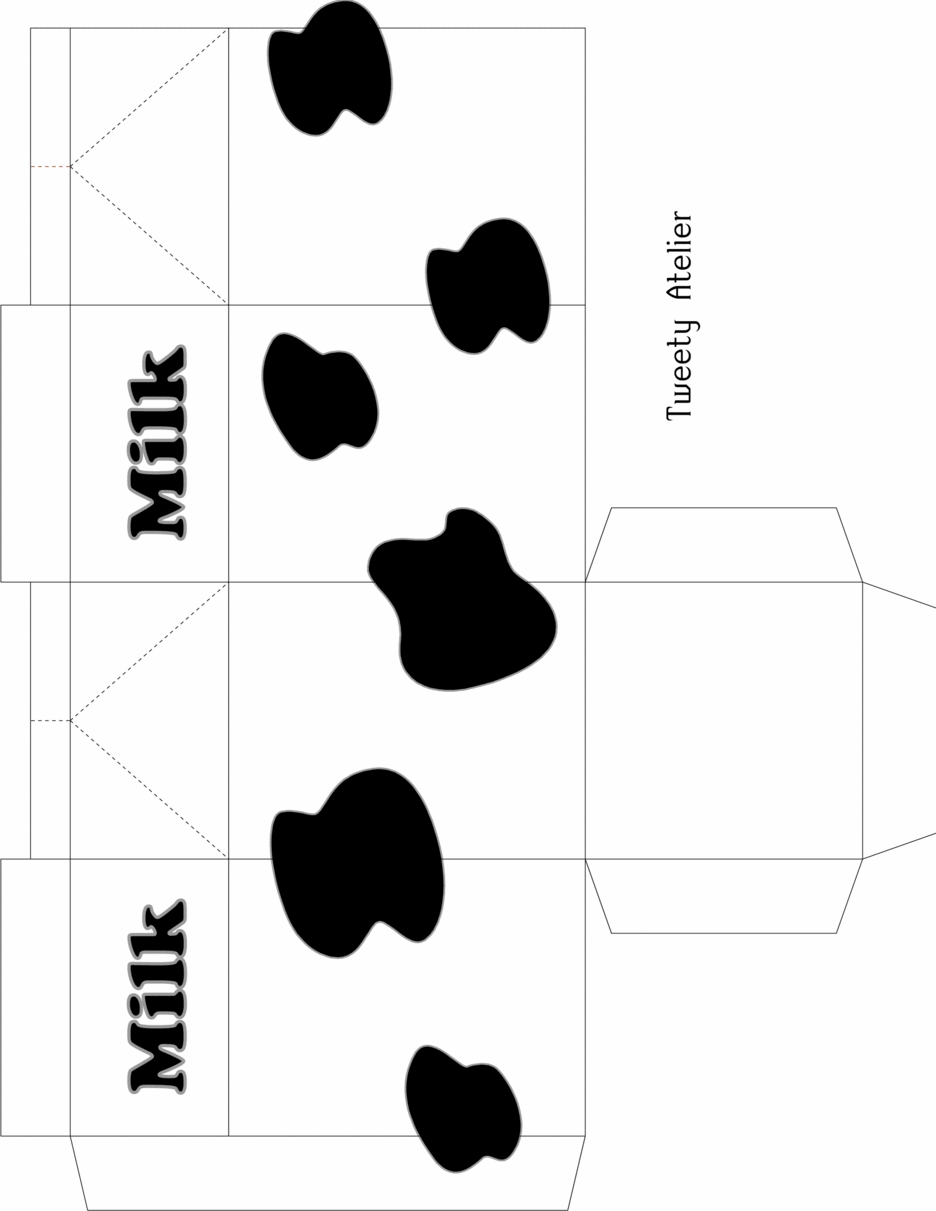 936x1211 Cute Milk Carton Template Template, Kawaii And Milk Box