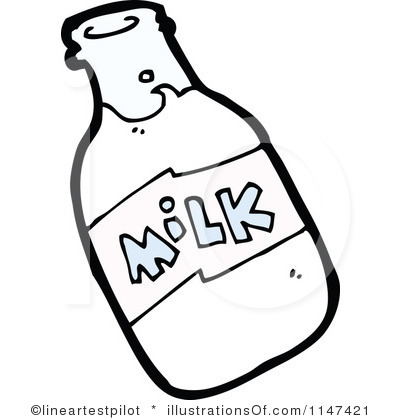 400x420 Milk Clipart Black And White