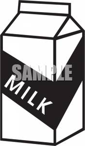 175x300 And White Milk Carton Clipart Picture