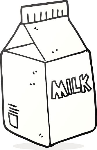 334x516 Cartoon Milk Carton Premium Clipart