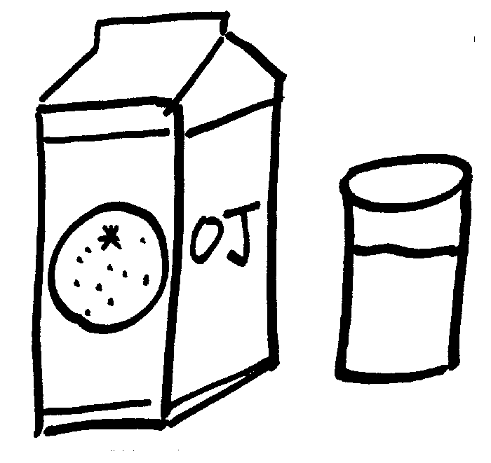 700x661 Juice Clipart Black And White