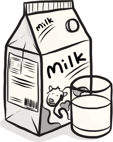 369x465 Milk Clipart Black And White
