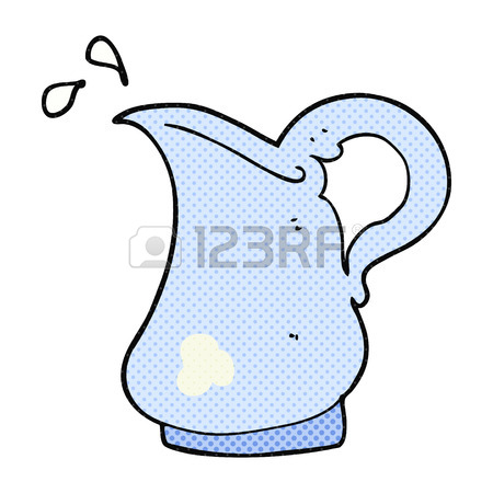 450x450 Freehand Drawn Cartoon Milk Jug Pouring Milk Royalty Free Cliparts