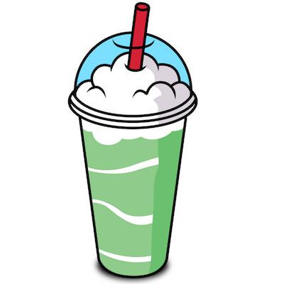 400x400 Milkshake Clipart Green