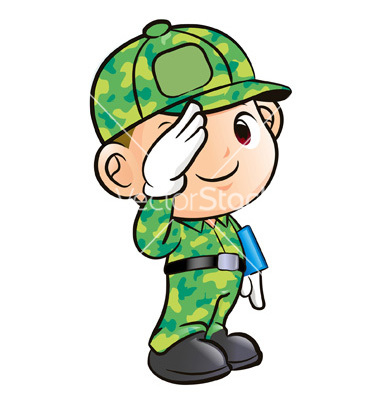 380x400 Military Clipart Salute