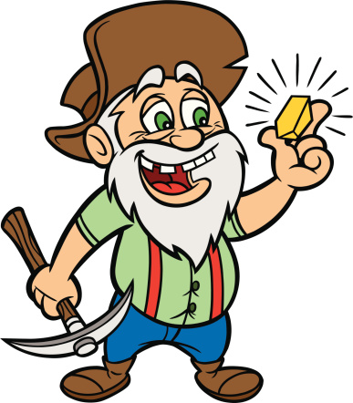387x442 Gold Miner Clipart