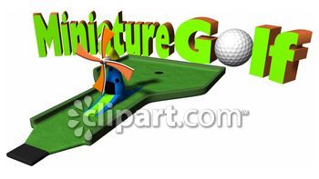 350x197 Mini Golf Clipart
