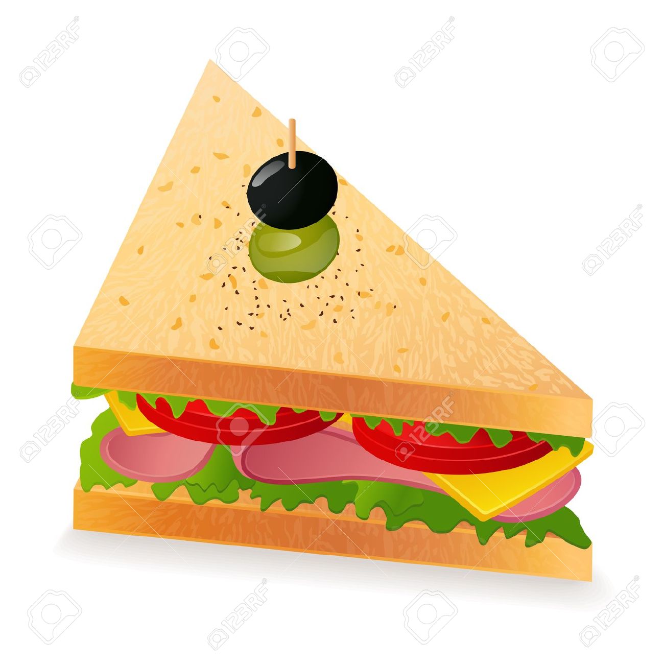 1300x1300 Club Clipart Sandwitch