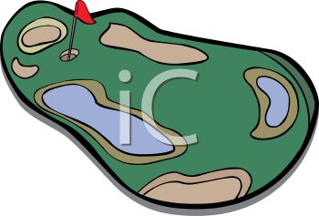 350x237 Golf Course Clipart