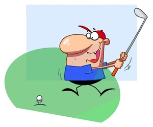 300x248 Golfer Free Clip Art Mini Golf Clipart Image 2