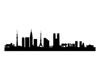 340x270 Skyline Silhouette Etsy