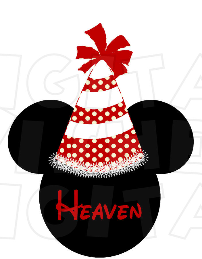 703x900 Birthday Hat Minnie Mouse Head Instant Download Digital Clip Art