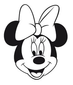 236x276 Minnie Mouse Face Clipart Black And White