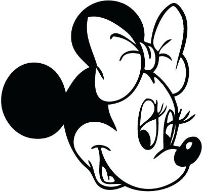 401x380 Minnie Mouse Outline