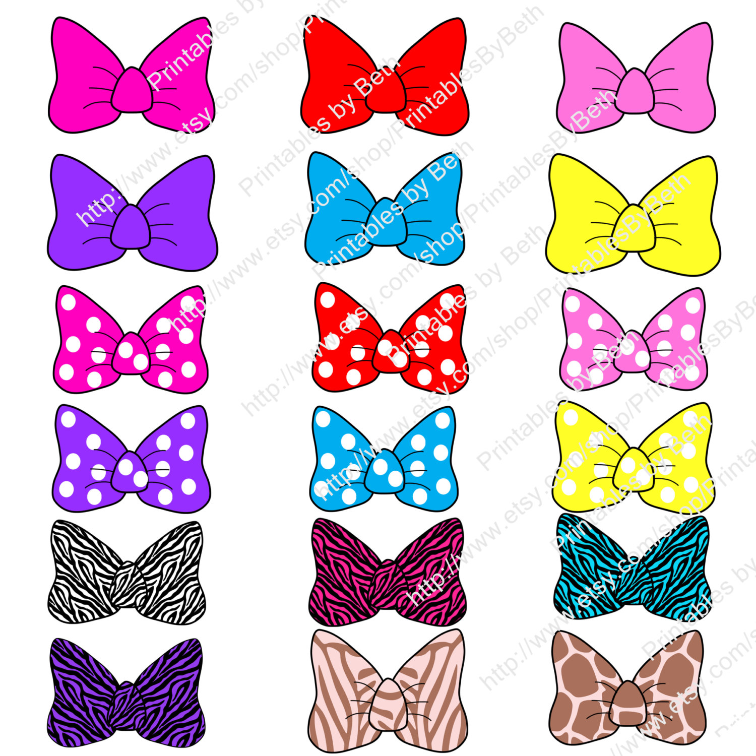 1500x1500 Minnie Mouse Hair Bow Clip Art