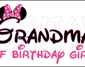 340x270 Minnie Mouse Ears Mama Of The Birthday Girl Pink Digital Iron