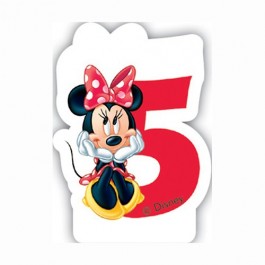 265x265 No 5 Disney Minnie Birthday Candles