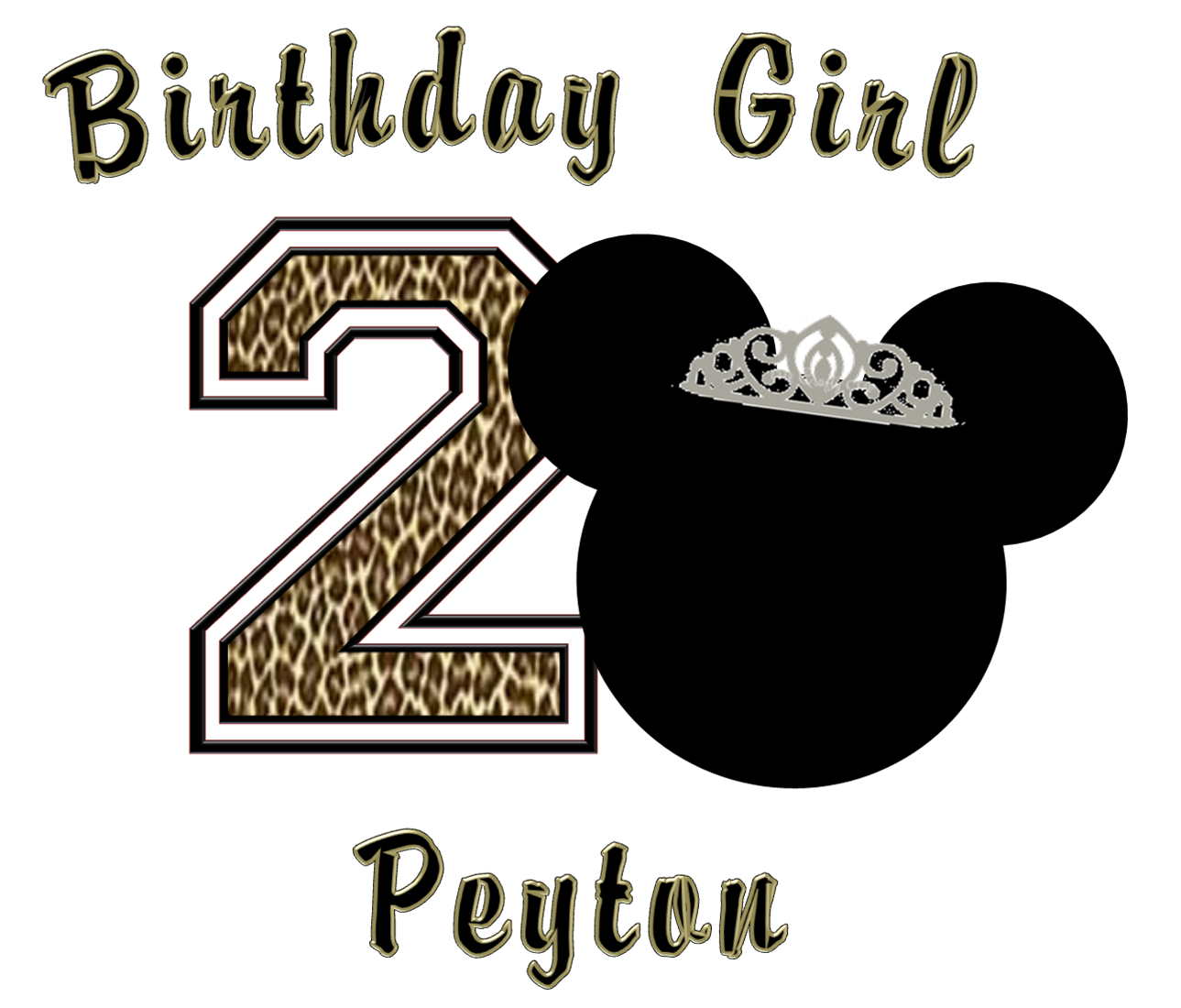 1289x1100 Minnie Mouse Leopard Birthday Shirt