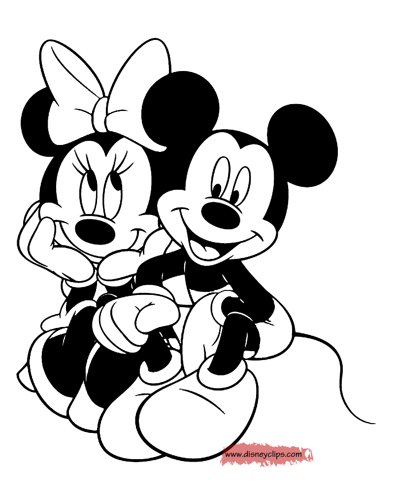 Minnie Mouse Black And White | Free download on ClipArtMag