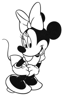 264x400 Minnie Mouse Black And White Clipart Panda