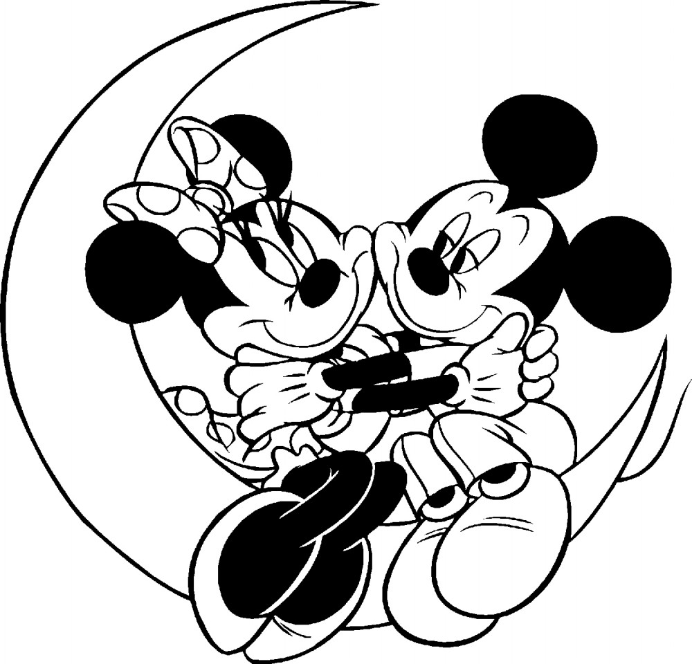 1000x960 15 Minnie Mouse Black White Pictures Selection Black