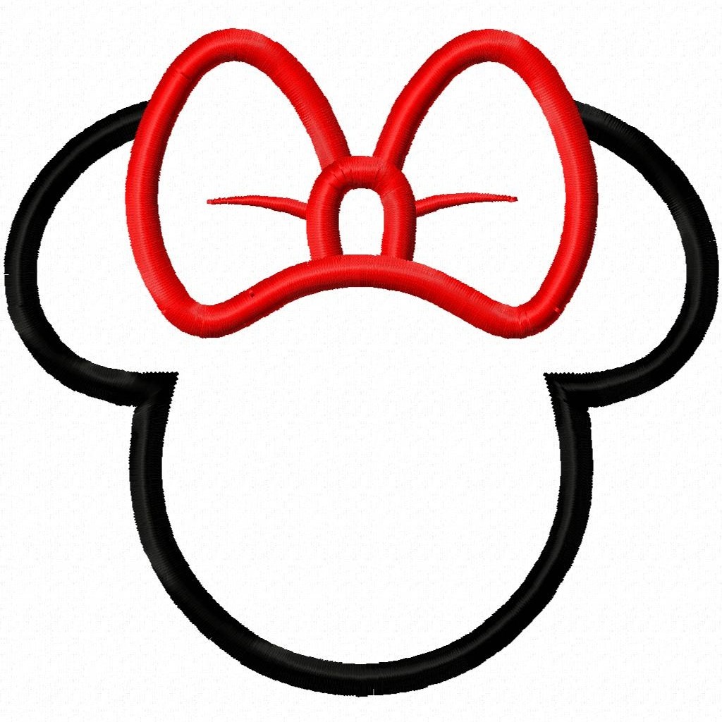 1024x1024 Minnie Mouse Clip Art Black And White Clipart Panda