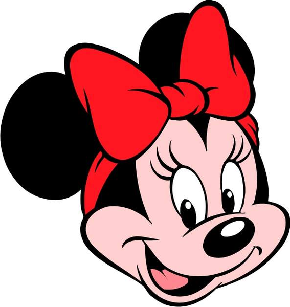 Minnie Mouse Black Face Clipart