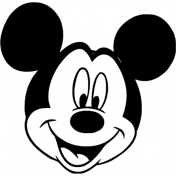 600x600 Mickey And Minnie Black And White Clipart