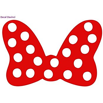 350x350 Minnie Mouse Bow 6 Red Car Truck Vinyl Decal Art Wall