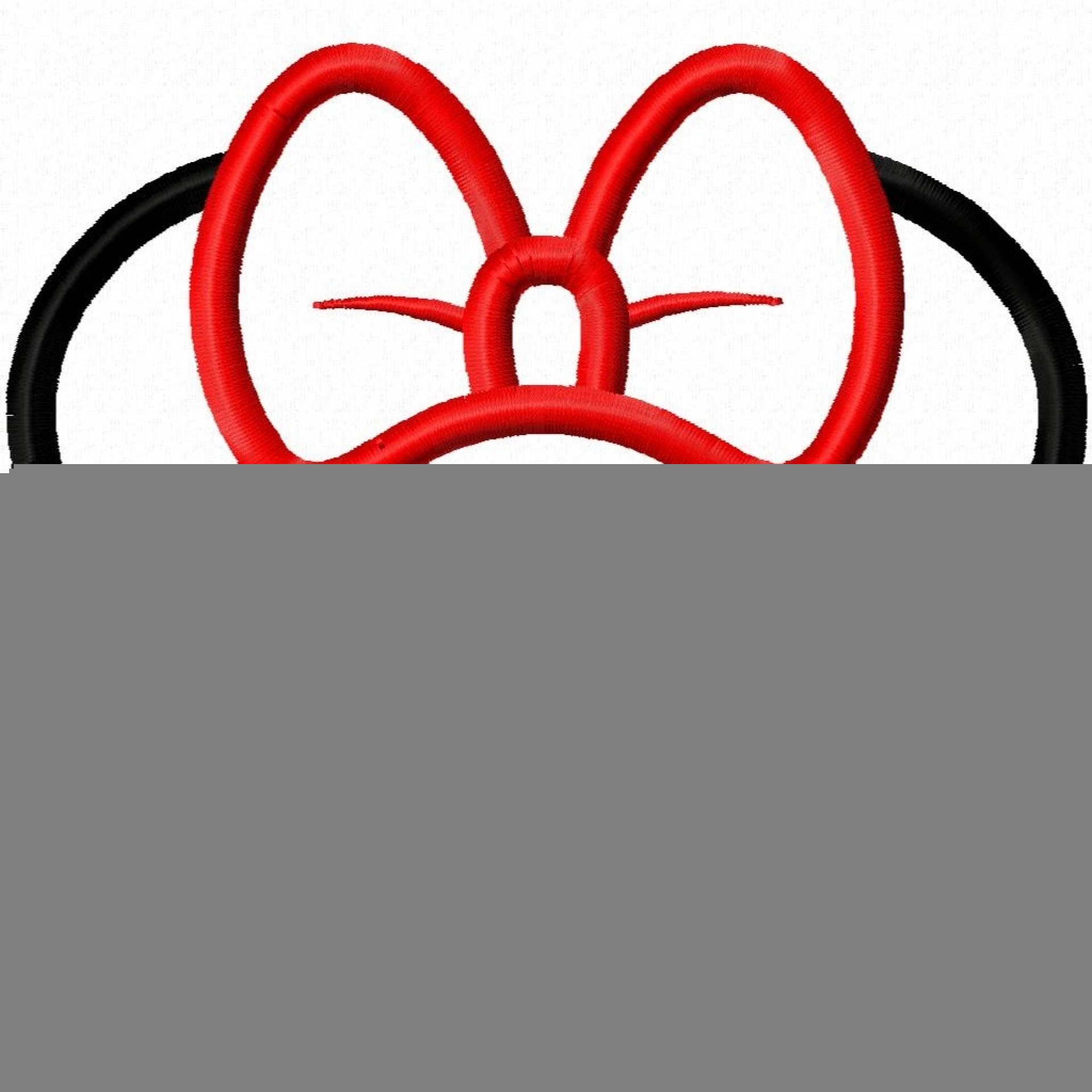 1920x1920 Minnie Mouse Silhouette