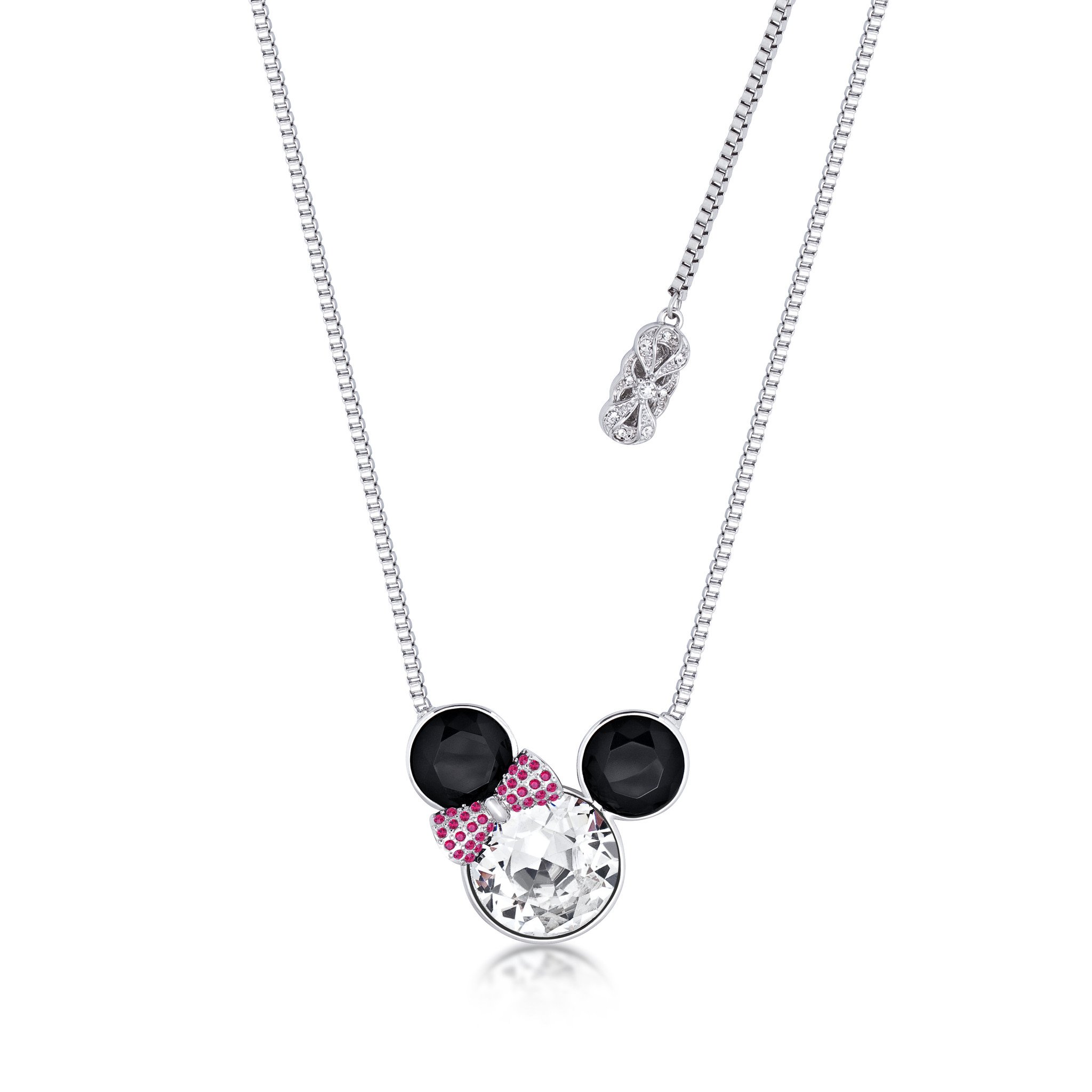 2048x2048 Disney Minnie Mouse Bow Crystal Necklace Couture Kingdom