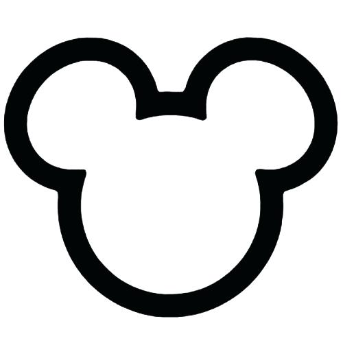 500x500 Minnie Mouse Outline