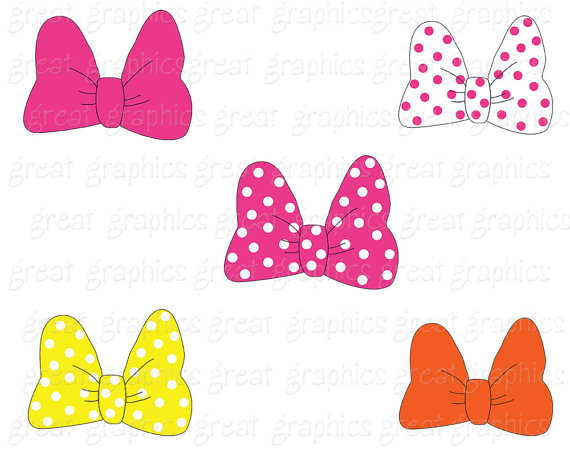 570x456 Mouse Bow Clipart Inspired Minnie Mouse Bow By Greatgraphics