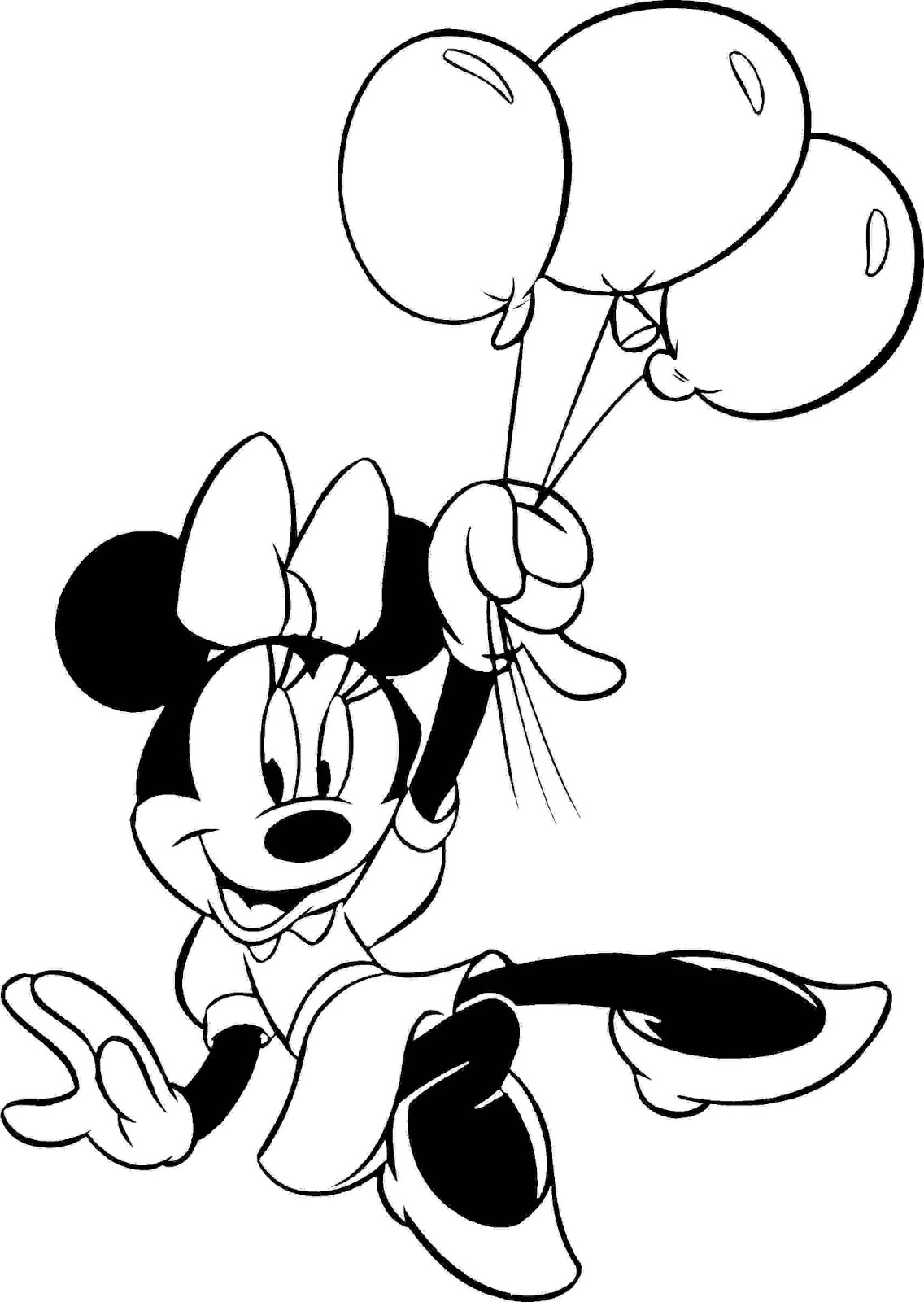 Minnie Mouse Coloring Pages Free Download On ClipArtMag