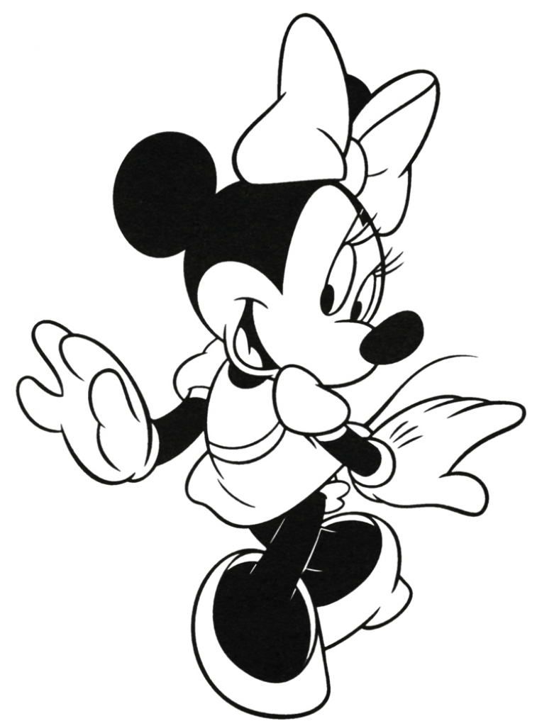 757x1024 Free Printable Minnie Mouse Coloring Pages For Kids With Regard