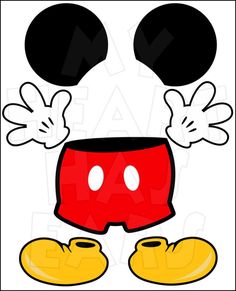 236x291 Moldes Shorts, Luvas E Sapatos Do Mickey Mickey Mouse, Mice