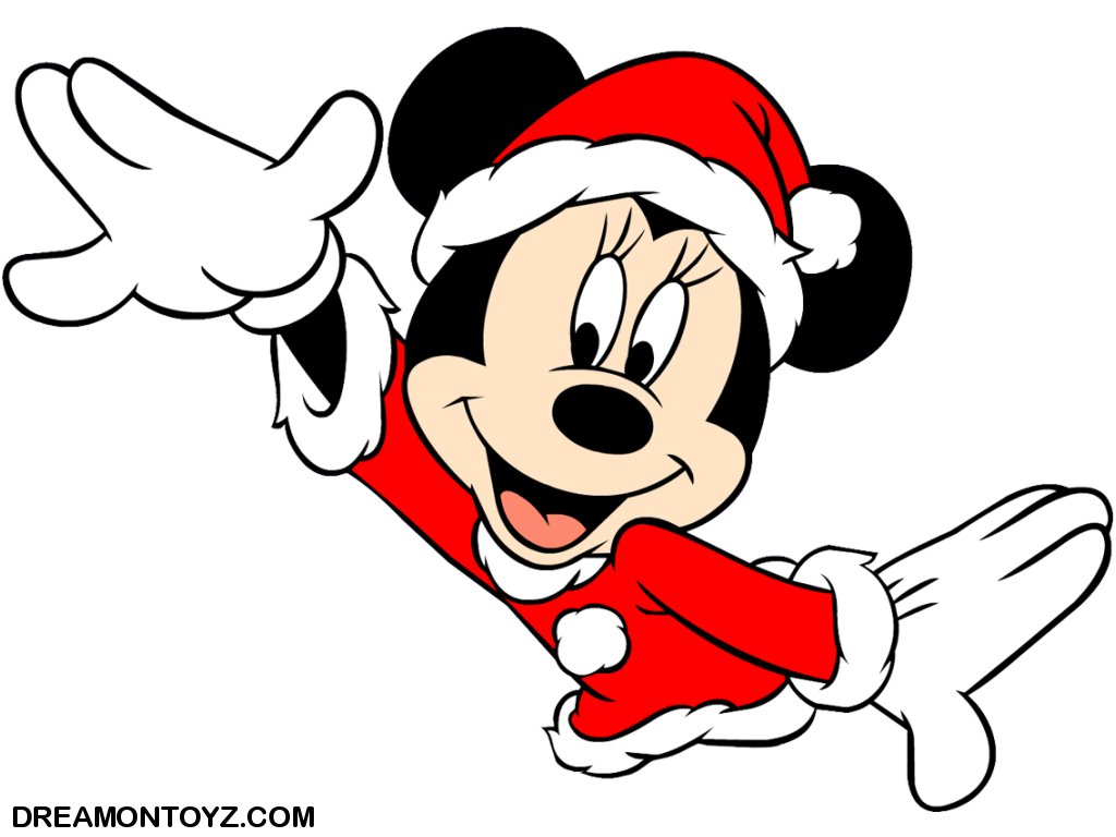 1024x768 Minnie Mouse Christmas Clipart