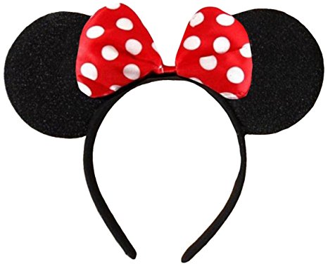 466x379 Dangerousfx Black With Red Bow And White Polka Dot Minnie Mouse