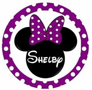 300x295 Minnie Mouse Head Purple Personalized Any Name Bottle Cap Necklace